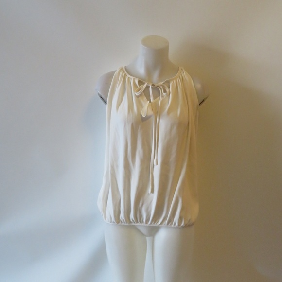 CO CREAM SLEEVELESS BLOUSON TOP SIZE: XS * - Picture 2 of 8